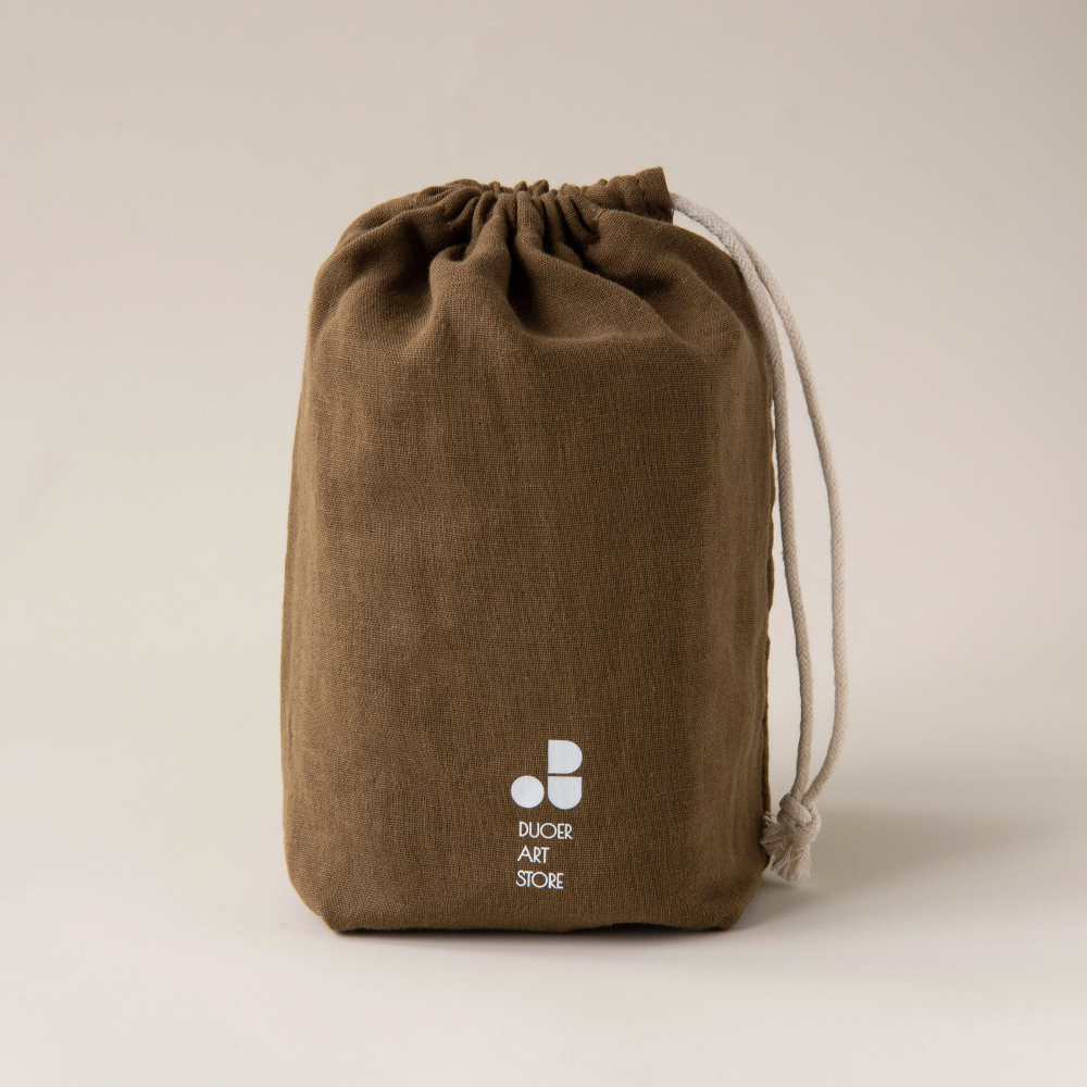 Hotel-FSD06-Linen Double Drawstring Bag