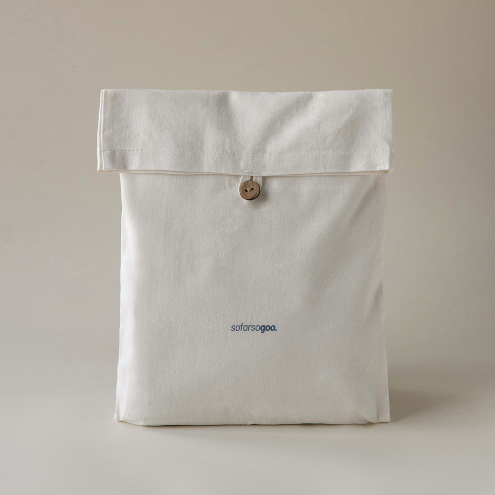 Hotel-EVB-09Cotton Button Flap Envelope Pouch for Garment