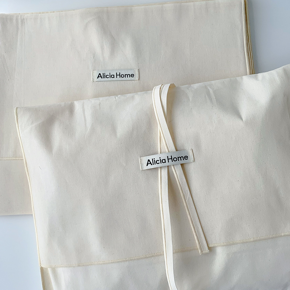 Hotel-EVB10-Flap Envelope Pouch with Woven Label & Tie Closure